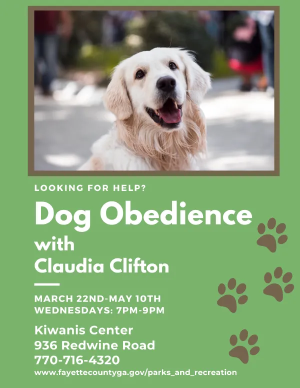 Dog Obedience Classes Flyer